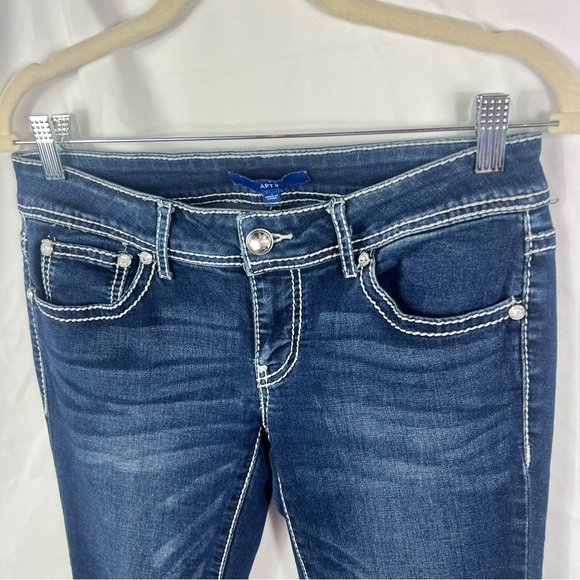 Apt. 9 Women's Dark Blue Boot Cut Jeans - Picture 2 of 6